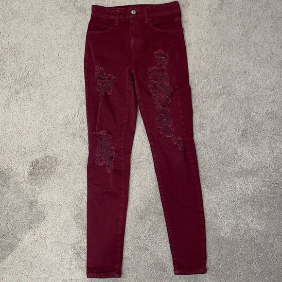 American Eagle Super High Rise Jegging Size 0 Short - Picture 1 of 11